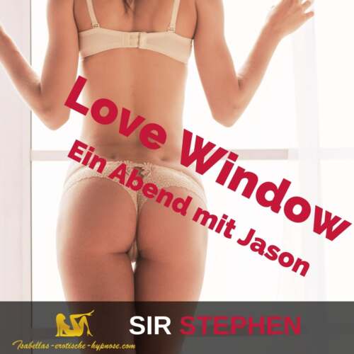 Frau am Fenster freut sich auf Sex