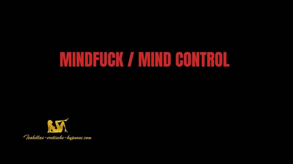 Mindfuck / Mind Control Text In Rot Auf Schwarzem Hintergrund